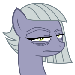 Size: 2761x2761 | Tagged: safe, limestone pie, pony, g4, annoyed, female, high res, meme, simple background, solo, transparent background, wrinkles