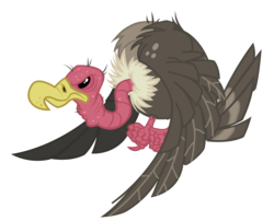 Size: 6937x5592 | Tagged: safe, artist:andoanimalia, bird, buzzard, vulture, g4, the ticket master, absurd resolution, animal, show trace, simple background, transparent background, vector