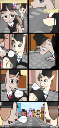 Size: 4978x10824 | Tagged: safe, artist:mr100dragon100, pony, comic:the strange case of dr jekyll and mr hyde, absurd resolution, clothes, comic, dr jekyll and mr hyde, jonn utterson, london, ponified, richard enfield, street, victorian