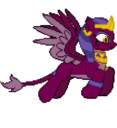 Size: 242x264 | Tagged: safe, artist:botchan-mlp, the sphinx, sphinx, daring done?, g4, animated, concave belly, countershading, crown, cute, desktop ponies, female, flying, jewelry, mare, pixel art, regalia, simple background, smiling, solo, sphinxdorable, sprite, transparent background