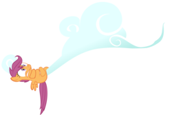 Size: 5977x3995 | Tagged: safe, artist:iamadinosaurrarrr, pegasus, pony, g4, sleepless in ponyville, absurd resolution, cloud, female, filly, hanging on, scared, simple background, solo, transparent background, vector