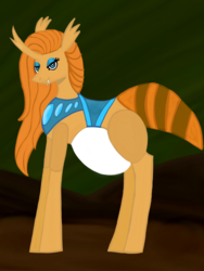 Size: 720x955 | Tagged: safe, artist:rubs, oc, oc only, oc:farao, changeling, changeling oc, female, pregnant, solo