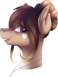 Size: 780x1023 | Tagged: safe, artist:mauuwde, oc, oc only, oc:claire, pony, bust, female, mare, portrait, simple background, solo, transparent background