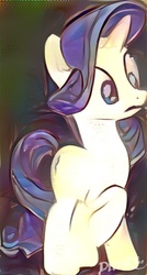 Size: 365x683 | Tagged: safe, rarity, pony, unicorn, g4, abstract background, deepstyle, female, solo