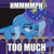 Size: 1080x1080 | Tagged: safe, screencap, trixie, pony, unicorn, g4, my little pony: friendship is magic, official, to where and back again, female, hat, image macro, meme, nightcap, sick, solo, trixie's nightcap, trixie's wagon