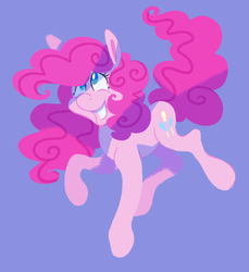 Size: 3200x3500 | Tagged: safe, artist:uunicornicc, pinkie pie, earth pony, pony, g4, cutie mark, female, grin, high res, irrational exuberance, looking up, mare, simple background, smiling, solo