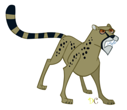 Size: 634x554 | Tagged: safe, artist:dragonchaser123, cat, cheetah, daring don't, g4, ahuizotl's cats, animal, signature, simple background, snarling, solo, transparent background, vector