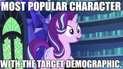 Size: 1280x720 | Tagged: safe, starlight glimmer, g4, best pony, image macro, implied childhood issues, meme, op is a duck, op is trying to start shit, target demographic
