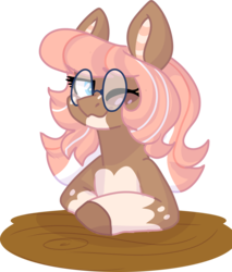Size: 2444x2871 | Tagged: safe, artist:maximumbark, oc, oc only, oc:first crush, pegasus, pony, glasses, high res, simple background, solo, transparent background