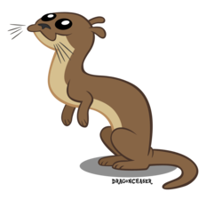 Size: 1000x900 | Tagged: safe, artist:dragonchaser123, otter, g4, may the best pet win, animal, signature, simple background, sitting, solo, transparent background, vector