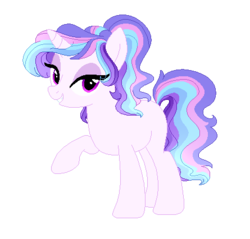 Size: 445x426 | Tagged: safe, artist:saphi-boo, oc, oc only, unnamed oc, pony, magical lesbian spawn, offspring, parent:princess celestia, parent:rainbow dash, parents:dashlestia, simple background, solo, transparent background