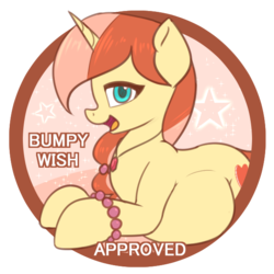 Size: 600x600 | Tagged: safe, artist:bumpywish, oc, oc only, oc:bumpy wish, pony, unicorn, belly, female, mare, pregnant, simple background, solo, stamp of approval, transparent background