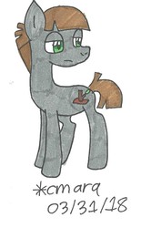 Size: 551x888 | Tagged: safe, artist:cmara, mudbriar, pony, g4, the maud couple, male, solo, traditional art