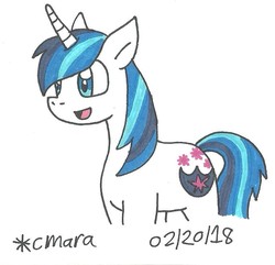 Size: 760x734 | Tagged: safe, artist:cmara, shining armor, pony, g4, male, solo, traditional art