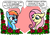 Size: 751x525 | Tagged: safe, artist:gingerfoxy, fluttershy, rainbow dash, pegasus, pony, pony couple generator, g4, dialogue, female, flower, heart, lesbian, rose, ship:flutterdash, shipping, speech bubble