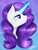 Size: 862x1130 | Tagged: safe, artist:ayame-shiro, rarity, pony, unicorn, g4, bust, portrait