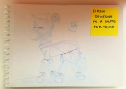 Size: 1875x1330 | Tagged: safe, artist:puffysmosh, trixie, pony, unicorn, g4, clothes, dress, female, solo, traditional art