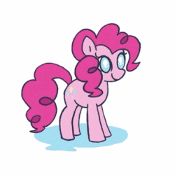 Size: 512x512 | Tagged: safe, artist:ominous-artist, pinkie pie, earth pony, pony, g4, animated, cute, diapinkes, female, mare, smiling, solo