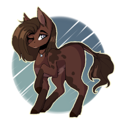 Size: 577x549 | Tagged: safe, artist:crazllana, oc, oc only, oc:kloh, earth pony, pony, female, mare, simple background, solo, transparent background