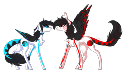 Size: 4173x2433 | Tagged: safe, artist:sweetmelon556, oc, oc only, oc:anonliam, pegasus, pony, duality, male, simple background, solo, stallion, transparent background