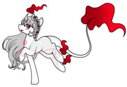 Size: 1253x860 | Tagged: safe, artist:absolitedisaster08, oc, oc only, oc:red string, original species, pony, female, fog foal, mare, simple background, solo, transparent background