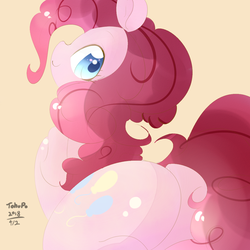 Size: 1200x1200 | Tagged: safe, artist:tohupo, pinkie pie, earth pony, pony, g4, butt, female, looking at you, looking back, looking back at you, mare, plot, solo