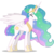 Size: 1588x1600 | Tagged: safe, artist:mixermike622, editor:slayerbvc, princess celestia, alicorn, pony, g4, cropped, female, laughing, mare, simple background, solo, sparkles, transparent background, vector