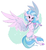 Size: 1104x1200 | Tagged: dead source, safe, artist:hioshiru, silverstream, classical hippogriff, hippogriff, g4, school daze, colored hooves, cute, diastreamies, female, flying, heart eyes, jewelry, necklace, open mouth, realistic horse legs, simple background, smiling, solo, white background, wingding eyes
