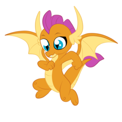 Size: 3000x3000 | Tagged: safe, artist:squipycheetah, smolder, dragon, g4, season 8, cute, dragoness, female, flying, happy, high res, simple background, smiling, smolderbetes, solo, transparent background, vector