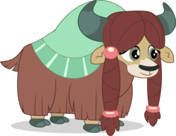 Size: 3000x2323 | Tagged: safe, artist:cirillaq, yona, yak, g4, school daze, cloven hooves, female, high res, simple background, solo, transparent background, vector