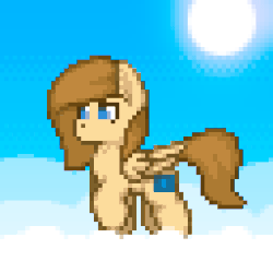 Size: 256x256 | Tagged: safe, artist:n_thing, oc, oc only, oc:fleet wing, pegasus, pony, animated, male, pixel art, stallion, walk cycle, walking, wings