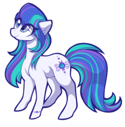Size: 912x927 | Tagged: safe, artist:uunicornicc, peri winkle, earth pony, pony, g3, g4, cutie mark, female, g3 to g4, generation leap, jewel ponies, looking up, mare, simple background, smiling, solo, transparent background