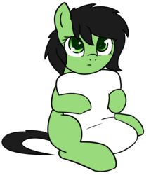 Size: 1176x1367 | Tagged: safe, artist:neuro, oc, oc only, oc:filly anon, pony, cute, female, filly, hug, pillow, pillow hug, simple background, sitting, solo, transparent background