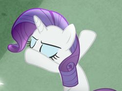 Size: 1021x765 | Tagged: safe, screencap, rarity, pony, fake it 'til you make it, g4, cropped, female, solo