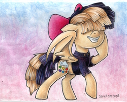 Size: 900x728 | Tagged: safe, artist:andpie, songbird serenade, pony, g4, my little pony: the movie, female, pose, smiling, solo, traditional art