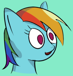 Size: 588x612 | Tagged: safe, artist:php99, derpibooru exclusive, rainbow dash, pony, g4, bust, female, solo