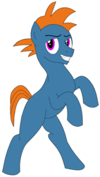 Size: 892x1568 | Tagged: safe, artist:didgereethebrony, oc, oc only, oc:firestorm, earth pony, pony, simple background, solo, transparent background