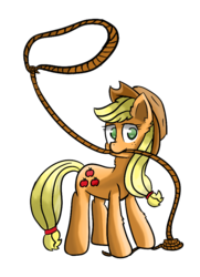 Size: 667x919 | Tagged: safe, artist:ppptly, applejack, earth pony, pony, g4, cute, ear fluff, female, lasso, looking at you, no pupils, rope, simple background, solo, transparent background