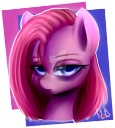 Size: 1024x1133 | Tagged: safe, artist:paintcoloryt, pinkie pie, earth pony, pony, g4, deviantart watermark, female, looking at you, obtrusive watermark, pinkamena diane pie, solo, watermark