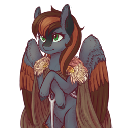 Size: 2103x2342 | Tagged: safe, artist:nightskrill, oc, oc only, oc:acid etching, pegasus, pony, bipedal, bipedal leaning, cape, clothes, female, game of thrones, high res, leaning, mare, simple background, solo, transparent background, winter is coming