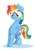 Size: 537x764 | Tagged: safe, artist:rimmi1357, rainbow dash, pegasus, pony, g4, female, mare, multicolored hair, simple background, solo, transparent background