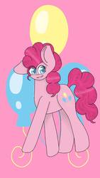 Size: 1080x1920 | Tagged: safe, artist:rosethorn404, pinkie pie, earth pony, pony, g4, balloon, cutie mark, female, solo