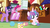 Size: 1280x720 | Tagged: safe, screencap, pinkie pie, princess flurry heart, twilight sparkle, alicorn, pony, a flurry of emotions, g4, my little pony: friendship is magic, baby, ball, blocks, candy, cash register, diaper, food, rug, sugarcube corner, twilight sparkle (alicorn)