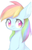 Size: 544x839 | Tagged: safe, artist:91o42, rainbow dash, pegasus, pony, cute, dashabetes, female, looking at you, mare, simple background, solo, white background