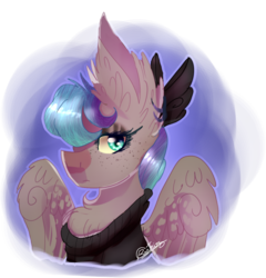 Size: 1137x1185 | Tagged: safe, artist:6-fingers-lover, oc, oc only, pegasus, pony, bust, clothes, female, mare, portrait, simple background, solo, sweater, transparent background