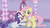 Size: 1280x720 | Tagged: safe, screencap, fluttershy, rarity, g4, suited for success, carousel boutique, measuring tape