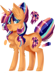 Size: 2045x2689 | Tagged: safe, artist:6-fingers-lover, oc, oc only, oc:solar sparks, pony, unicorn, female, filly, high res, magical lesbian spawn, offspring, parent:sunset shimmer, parent:twilight sparkle, parents:sunsetsparkle, simple background, solo, transparent background