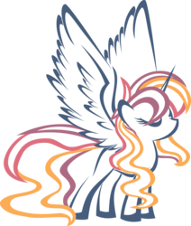Size: 3647x4303 | Tagged: safe, artist:up1ter, oc, oc only, oc:solar aurora, alicorn, pony, alicorn oc, simple background, solo, transparent background