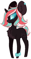 Size: 308x584 | Tagged: safe, artist:jadeyhooves, oc, oc only, pony, unicorn, female, mare, simple background, solo, transparent background