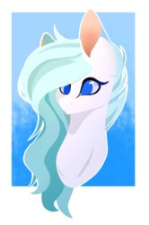 Size: 693x1041 | Tagged: safe, artist:symphstudio, oc, oc only, oc:polar frost, pony, bust, female, mare, portrait, solo